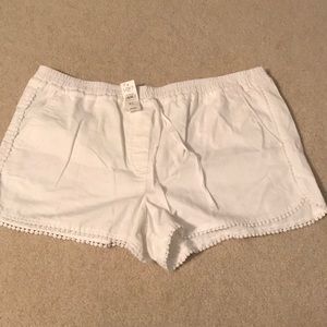 Ann Taylor LOFT white shorts